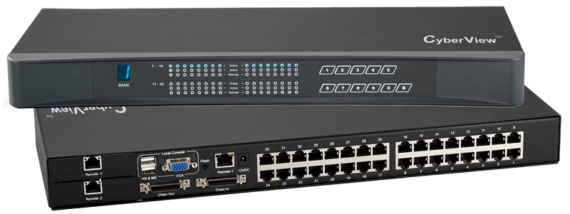 MU-3204 - 32 Port Matrix Cat6 KVM Switch - 1 Local + 3 Extended Remote Users