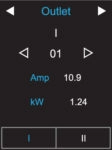 Outlet Amp & kW - PDU Power Meter Screen - 3-Phase PDU