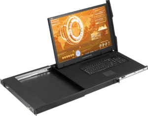 K123 - 1U 23" 4K LED-backlit LCD Console Drawer