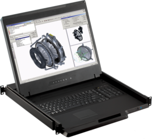 W119 - 1U 19" widescreen LCD Console Drawer