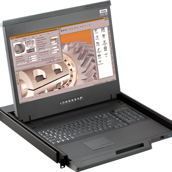 HF117 - 1U 17" FHD Sunlight Readable LED-backlit LCD Console Drawer