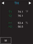 Temperature & Humidity - PDU Power Meter Screen - 1-Phase PDU