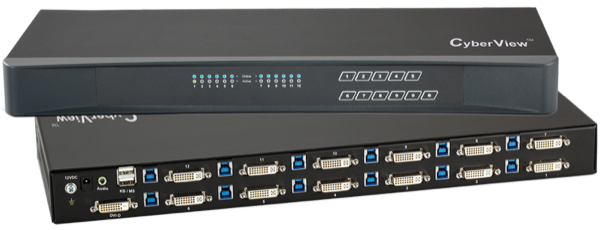 CV-1201D, 12 Port DVI-D KVM Switch | Austin Hughes