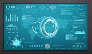AP-F28, Professional and Versatile 28" FHD LED Monitor - Standard Brightness (300 cd/m²) - 6mm aluminum front bezel