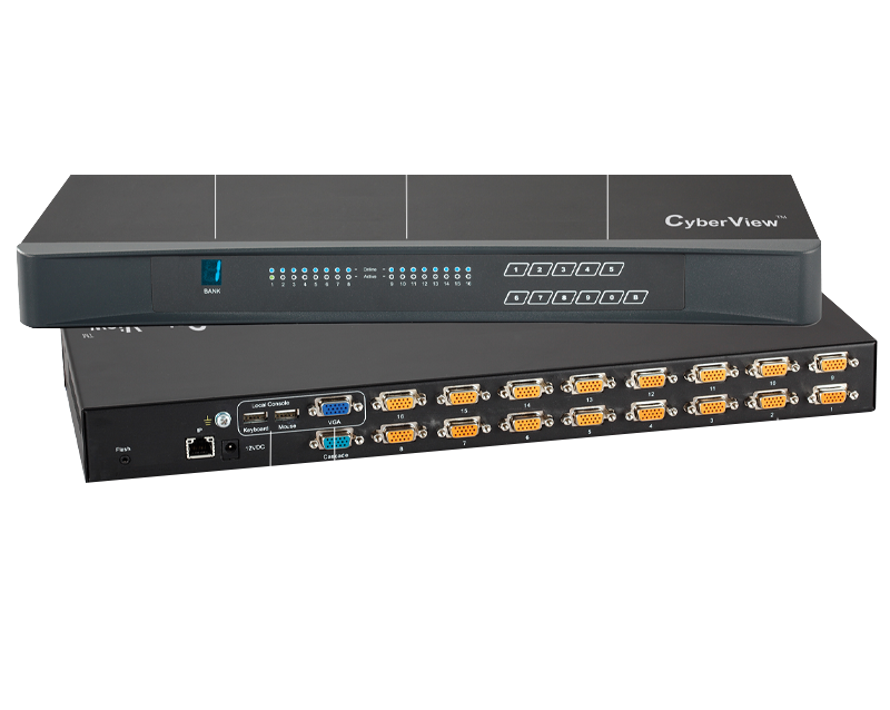 CyberView VGA DB-15 KVM Switch Diagram