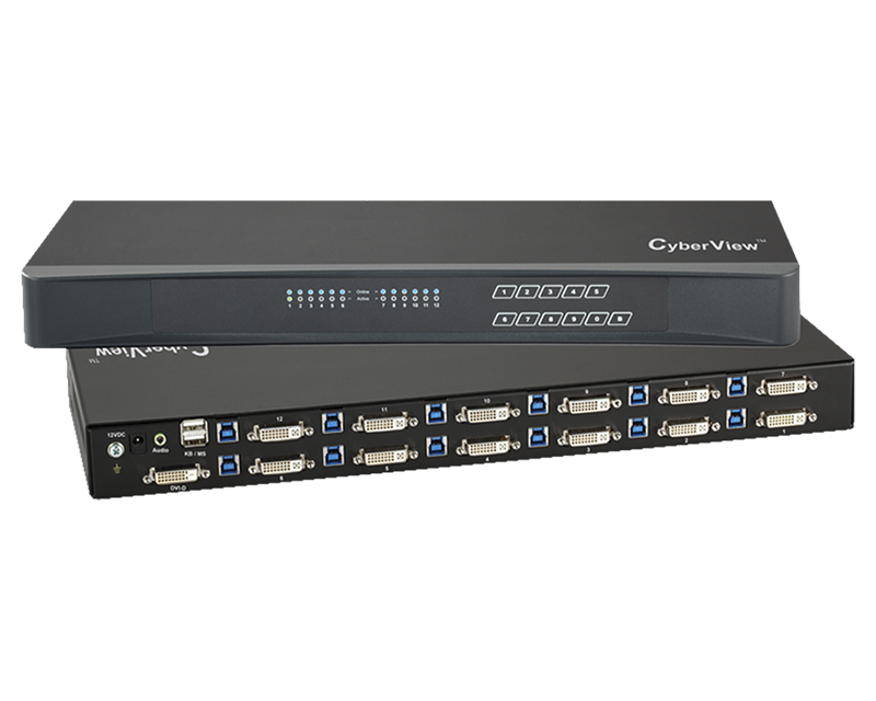 CyberView DVI-D KVM Switch Diagram