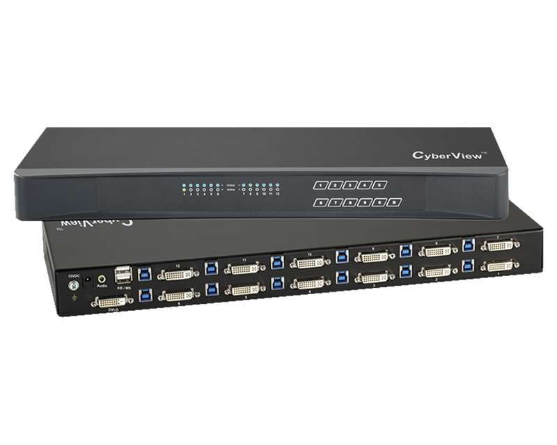 CyberView DVI-D KVM Switch Diagram