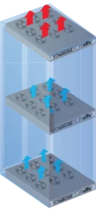 InfraCool 1U Rackmount Fan Tray Diagram