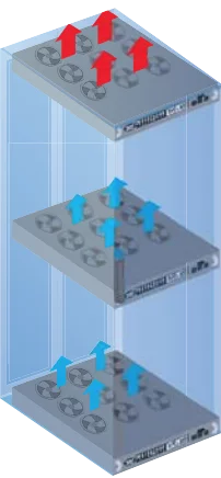 InfraCool 1U Rackmount Fan Tray Diagram