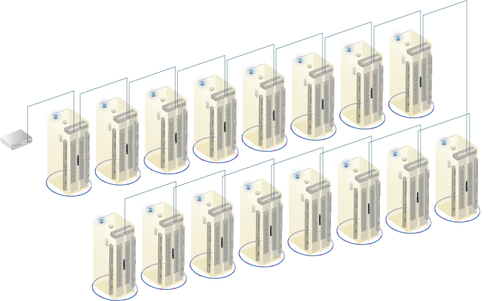 InfraGuard One Box One Rack Diagram