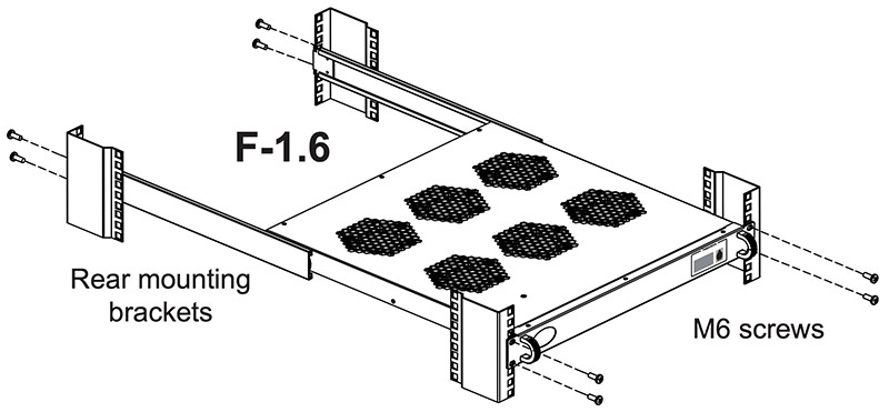 Installation Diagram - InfraCool 1U Rack Mount Fan Tray