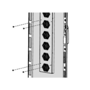 InfraCool 33U Door Mount Fan Mounting Screw Set