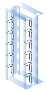 CR 2-Post Rack Package A ( Cable Ring bundled )