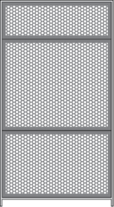 Rack Cage Perforated Sliding or Hinged Door