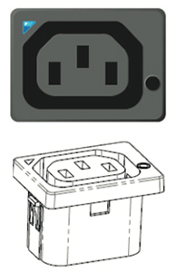 Lockable IEC Outlet - C13