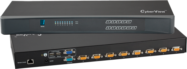 CV-802 - 8 Port VGA KVM Switch - 1 Local + 1 Extended Remote Users