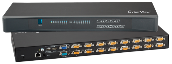 IP-1602 - 16 Port VGA KVM Switch - 1 Local + 1 IP Users