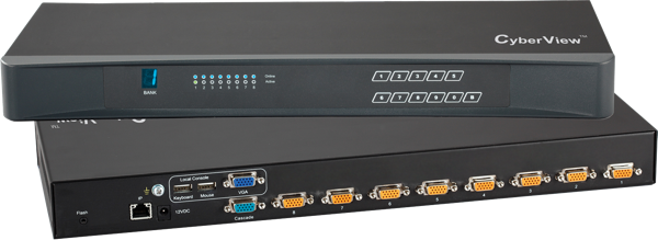 IP-802 - 8 Port VGA KVM Switch - 1 Local + 1 IP Users