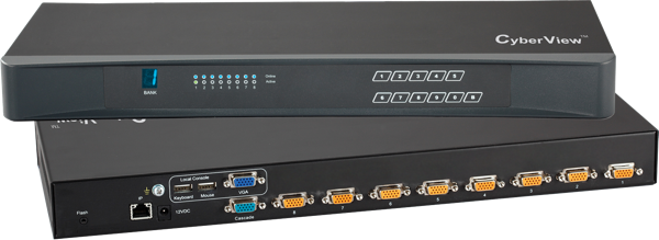 IP-802 - 8 Port VGA KVM Switch - 1 Local + 1 IP Users