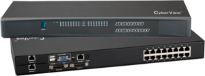 MU-1604 - 16 Port Matrix Cat6 KVM Switch - 1 Local + 3 Extended Remote Users