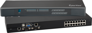 MU-IP1613 - 16 Port Matrix Cat6 KVM Switch - 1 Local + 1 IP + 1 Extended Remote Users