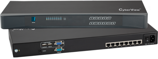 U-801 - 8 Port Combo Cat6 KVM Switch