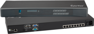 U-802 - 8 Port Combo Cat6 KVM Switch - 1 Local + 1 Extended Remote Users