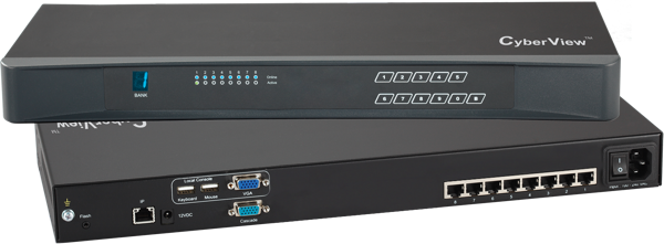 U-IP802 - 8 Port Combo Cat6 KVM Switch - 1 Local + 1 IP Users