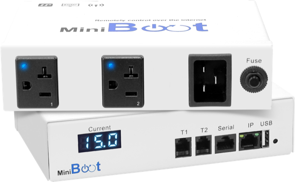 MiniBoot-2US - Remote Power - 110V - 15A - NEMA x 2 Outlets - C20 x 1 Inlet