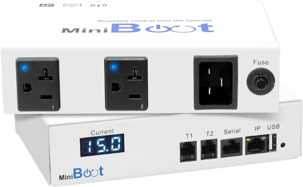 MiniBoot-2US - Remote Power - 110V - 15A - NEMA x 2 Outlets - C20 x 1 Inlet