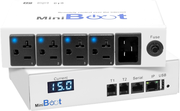 MiniBoot-4US - Remote Power - 110V - 15A - NEMA x 4 Outlets - C20 x 1 Inlet