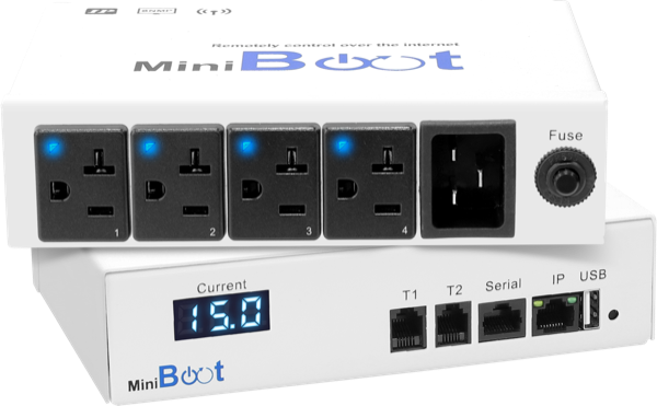 MiniBoot-4US - Remote Power - 110V - 15A - NEMA x 4 Outlets - C20 x 1 Inlet