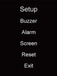 Buzzer, Alarm, Screen, Reset - PDU Settings Screen - MK PDU