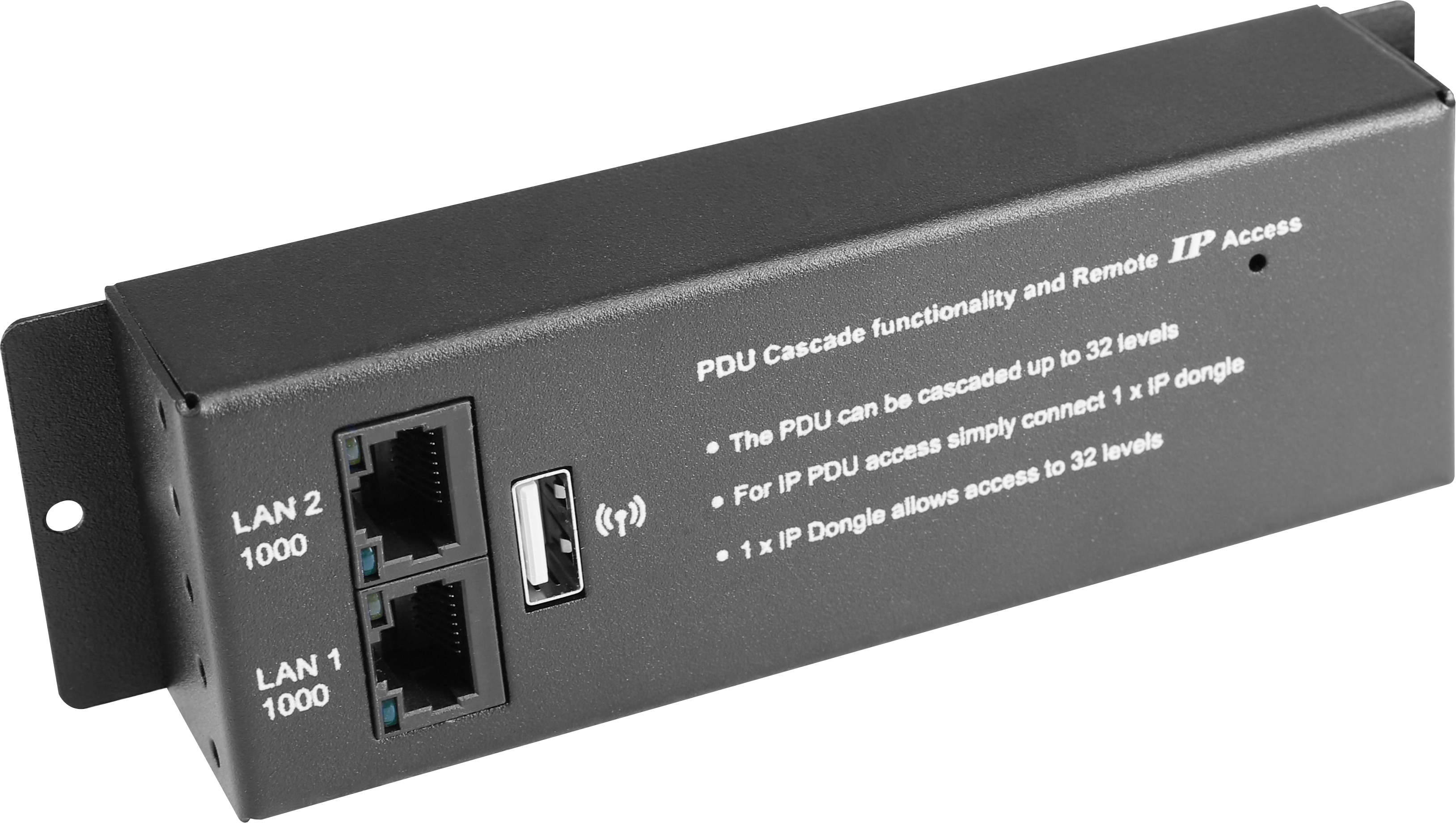 IPD-H03-S - Dual LAN IP Dongle - Horizontal