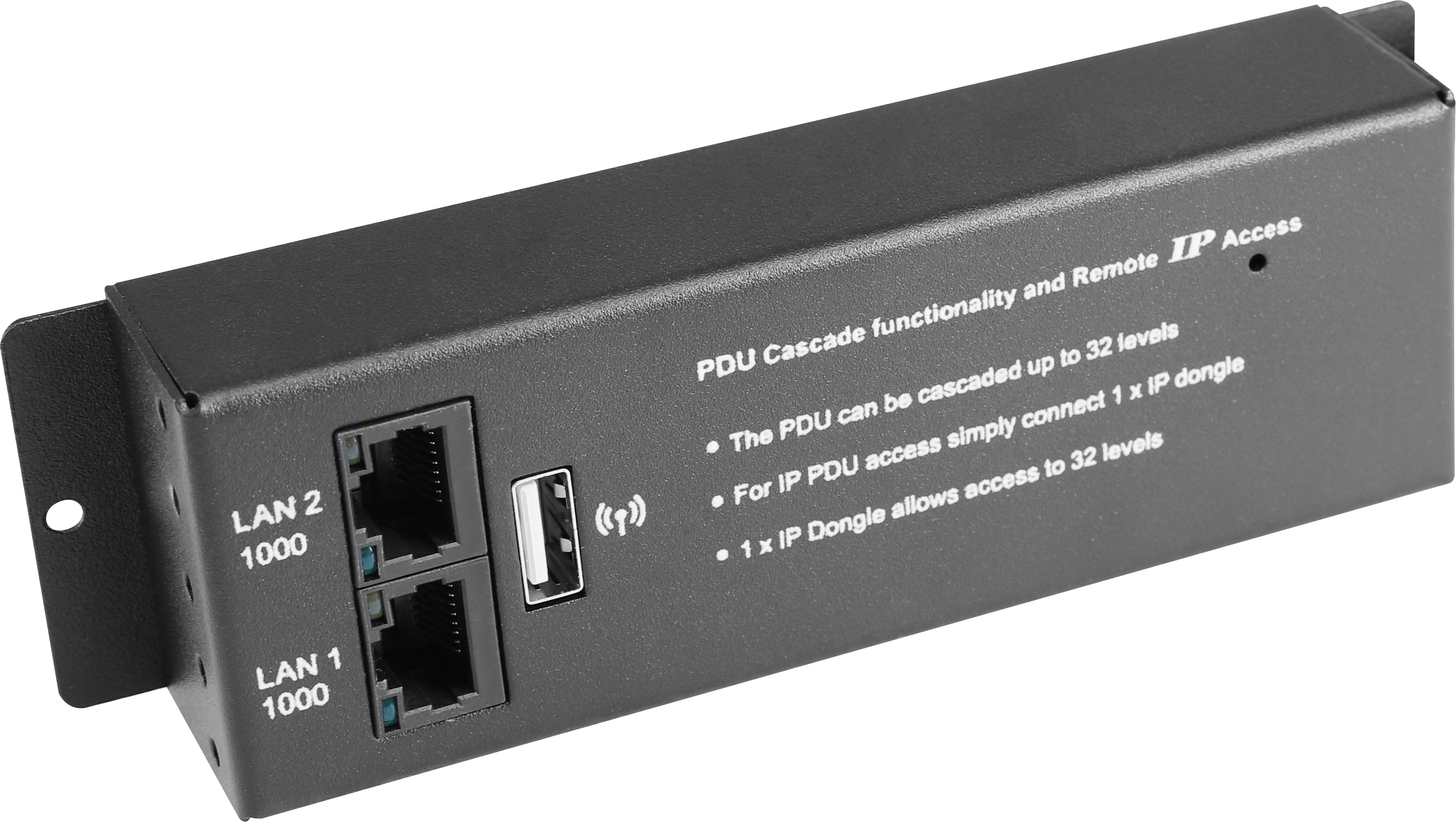 IPD-H03-S - Dual LAN IP Dongle - Horizontal