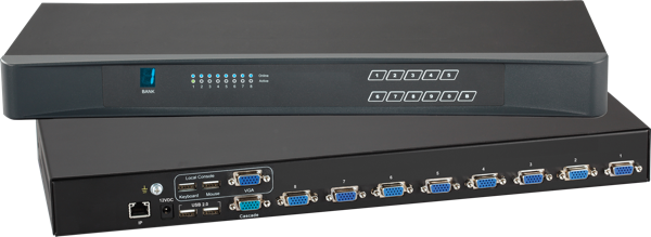 4 Port VGA USB KVM Switch with Hub - KVM Switches, Server Management