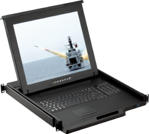 H117 / 119 - 1U 17" / 19" Sunlight Readable LED-backlit LCD Console Drawer