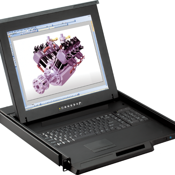 RKP117 / 119 - 1U 17" / 19" LED-backlit LCD Console Drawer
