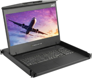 K119 - 1U 18.4" 4K LED-backlit LCD Console Drawer