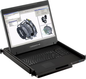 W119 - 1U 19" widescreen LED-backlit LCD Console Drawer